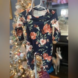 Floral onesie